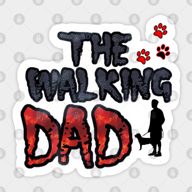 The walking dead Dad dog Sticker by nounejm